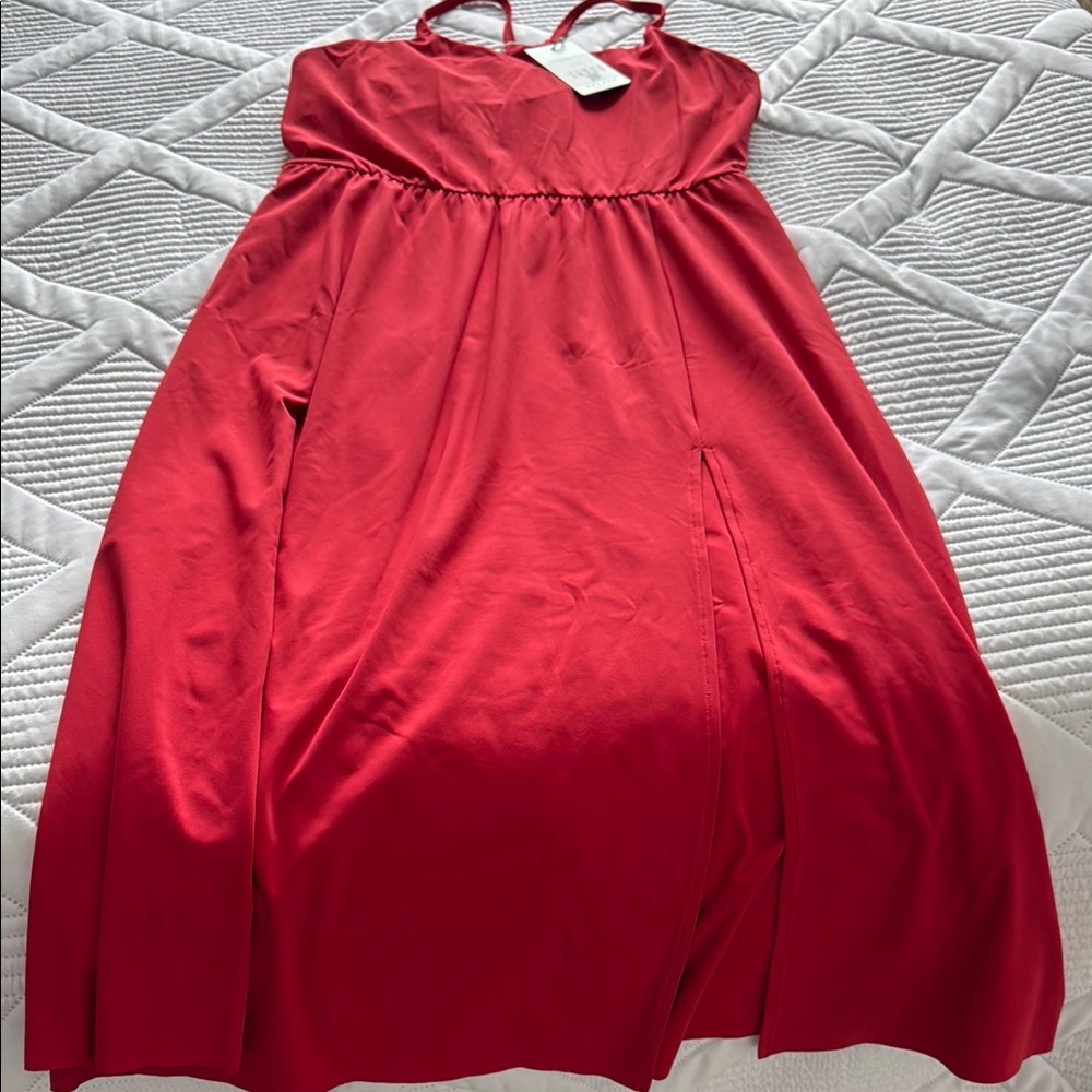 Elegant Red Sleeveless Dress